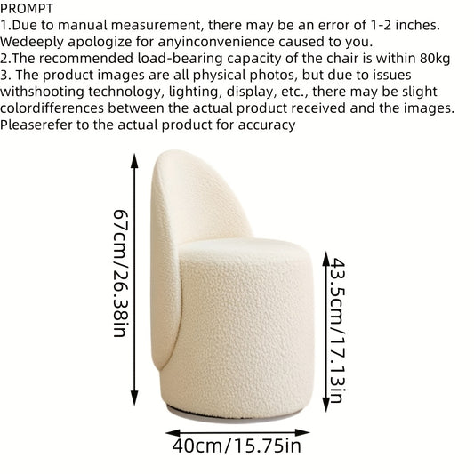 Draaikruk – Draaistoel – Krukje – Zitkruk – Werkkruk – Rond – Hoogwaardig Hout – Met Rugleuning – Lichtgewicht – Modern Design