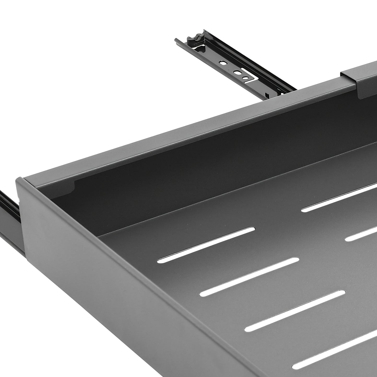 Keukenkast Organizer – Gootsteenkast Organizer – Kastorganizer – Lade Organizer – Uitschuifbare Lade – Metaal – Verstelbaar 32-52 cm – Draagkracht 15 kg – Grijs