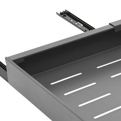 Keukenkast Organizer – Gootsteenkast Organizer – Kastorganizer – Lade Organizer – Uitschuifbare Lade – Metaal – Verstelbaar 32-52 cm – Draagkracht 15 kg – Grijs