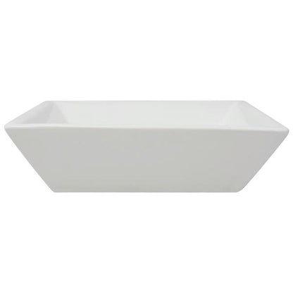 Wastafel Vierkant – Waskom – Lavabo – Badkamerbak – Keramische Wastafel – 41,5 x 41,5 x 12 cm – Wit – Hoogwaardige Kwaliteit