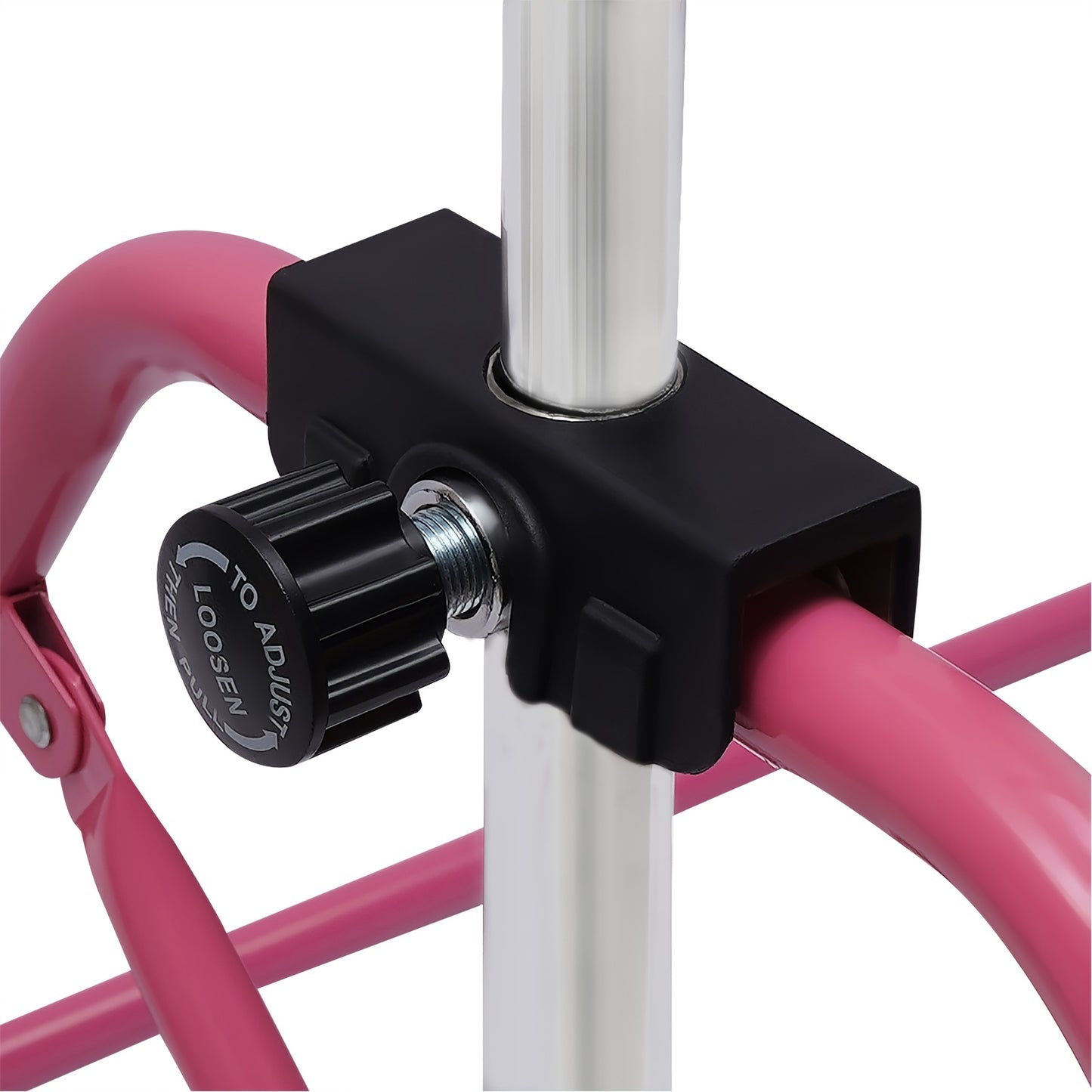 Turnstok – Gymnastiek Bar – Klimrek – Fitness Bar – Turnrek – Verstelbaar 115-155 cm – Stevig Stalen Frame Rosa