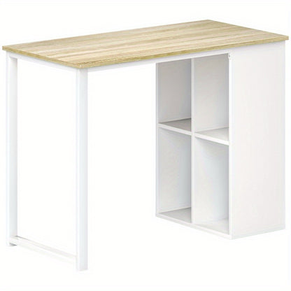 Bureau – Werkplek – Computertafel – Studietafel – Kantoortafel – Stalen Frame – Compact 100x54x75 cm – Eikenhout Look