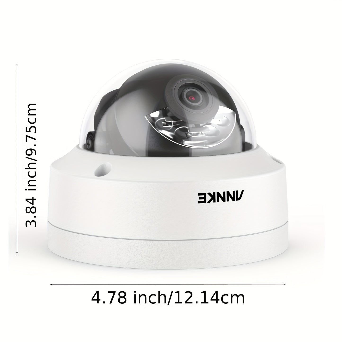 Beveiligingscamera – Camerabewaking – Buitencamera – IP Camera – 4K Ultra HD Resolutie – Dubbel Kleurennachtzicht – Ingebouwde Microfoon – PoE Aansluiting