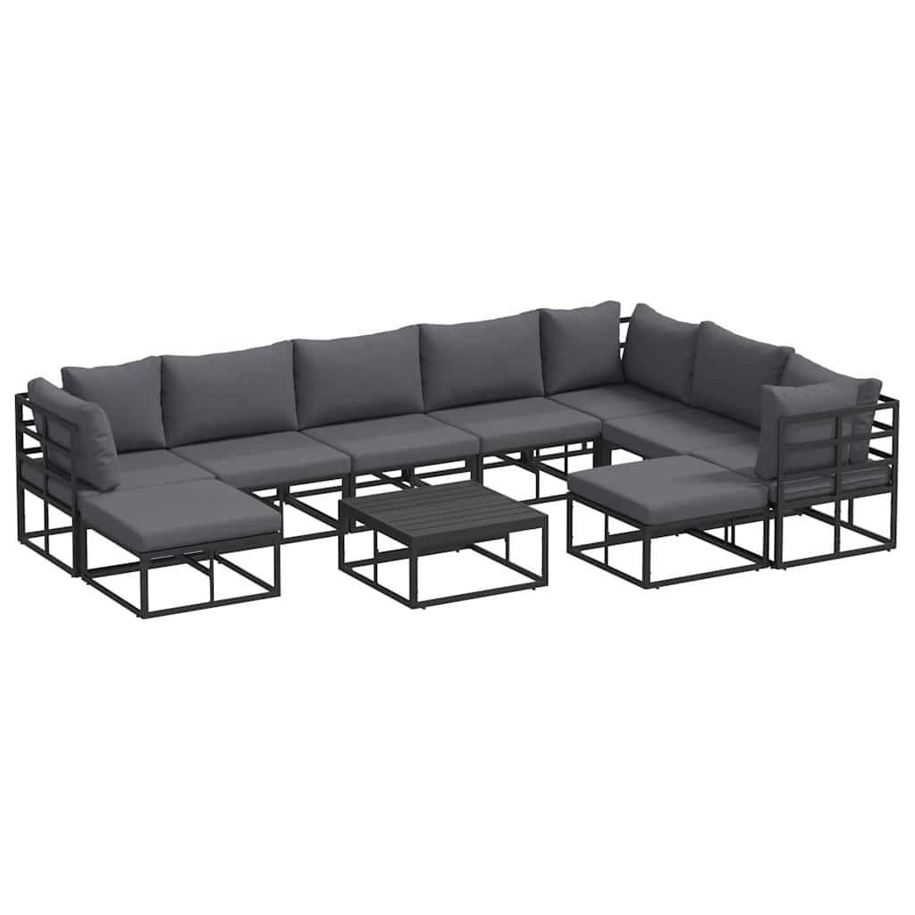 Loungeset Tuin – Garden Sofa Set – Tuinmeubel Loungeset – Modulaire Loungeset – Loungeset Met Tafel – Weerbestendig Kunststof Vlechtwerk – Water- En UV-Bestendige Kussens