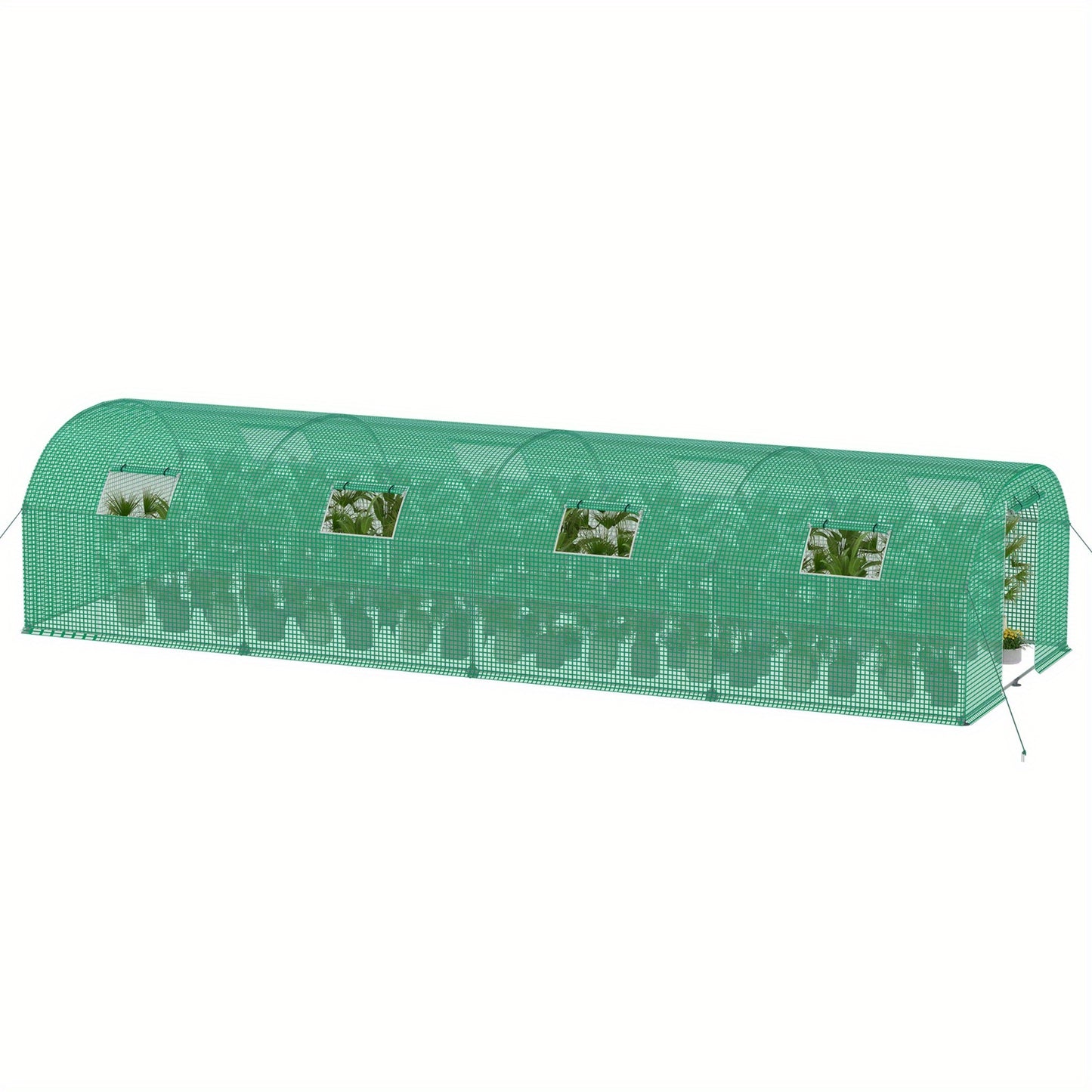 Tuinkas – Kas – Groentekas – Kweekkas – Serre – 3 x 4 x 2 Meter – Gegalvaniseerd Stalen Frame – UV- en Insectenbestendige Folie