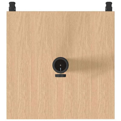 Parasolvastzetter – Parasolvoet – Parasolhouder – Parasolstandaard – Parasolpen – Licht Houtdesign – 45x45x31,5 cm – Weerbestendig & Met Remmen - Bruin