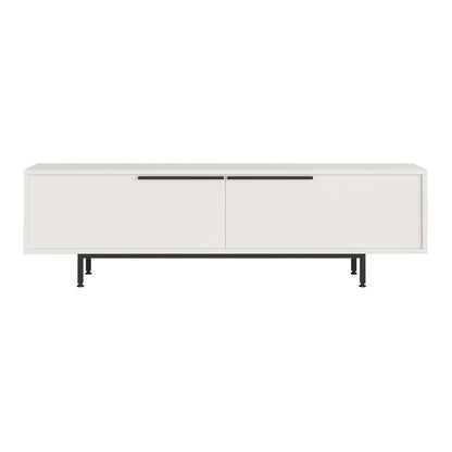 Kast – Dressoir – Opbergmeubel – Tv-meubel – Sideboard – Wit – 2 Deuren – Compact Formaat 160x36x45 cm – Stevige Poten