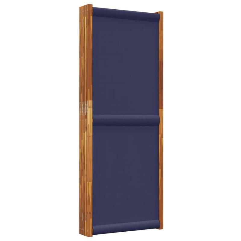 Kamerscherm – Ruimteverdeler – Privacy Scherm – Scheidingswand – Room Divider – Donkerblauw – Vrijstaand – 350x180 cm – Geen Stroom Nodig