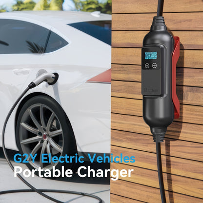 Draagbare EV Lader – Elektrische Auto Oplader – Type 2 Laadkabel – Mobiele Laadstation – 7 kW 32A – TPU Kabel – Veilig Laden Zonder App