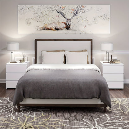 Nachtkastje – Nachtkastjes – Bedkastje – Bijzettafel – Opbergkast – Modern Scandinavisch – 3 Lades – Compact en Ruimtebesparend