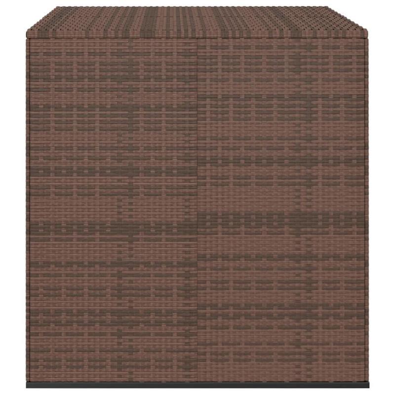 Kussenbox – Opbergbox – Tuinkussenbox – Tuinbox – Buitenbox – Grote Opbergbox 100x97,5x104 cm – Weerbestendig PE-Rattan Design – Hefdeksel Met Gasveer