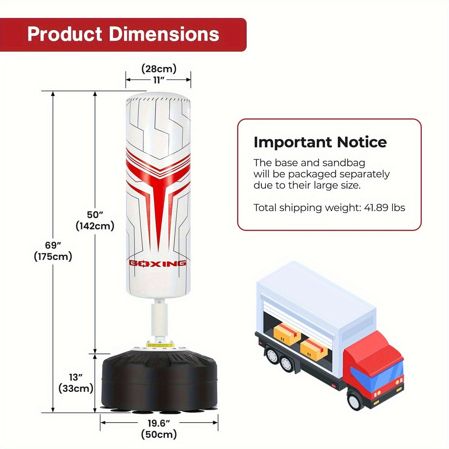 Boxing Column Sanda Vertical Household Adult Sandbag Tumbler Training Boxing Sandbag