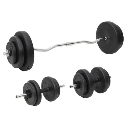 Halterset – Dumbbells – Halterstang – Krachttraining – Fitness – 60 kg – Tungsten Staal – Compact & Draagbaar