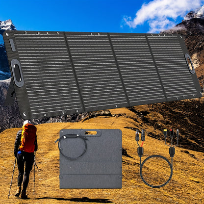 Vouwbaar Zonnepaneel – Opvouwbaar Solar Paneel – Draagbaar Zonnepaneel – Camping Zonnepaneel – 100W Hoog Rendement – ETFE Waterbestendig Design