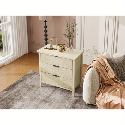 Ladekast – Dressoir – Opbergkast – Ladekast Met Drie Lades – Kast Met Verwisselbare Ladefronten – Natuurlijke Kleur – Ruim Opbergvolume – Duurzame Stevige Constructie