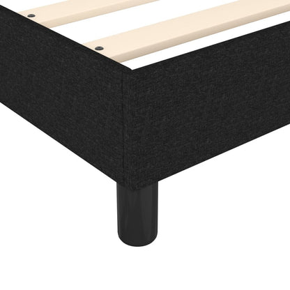 Bed frame without mattress Black 100x200 cm fabric, Bed Frame with Slat Support Platform Bed Frame (without Mattress) for Bedroom