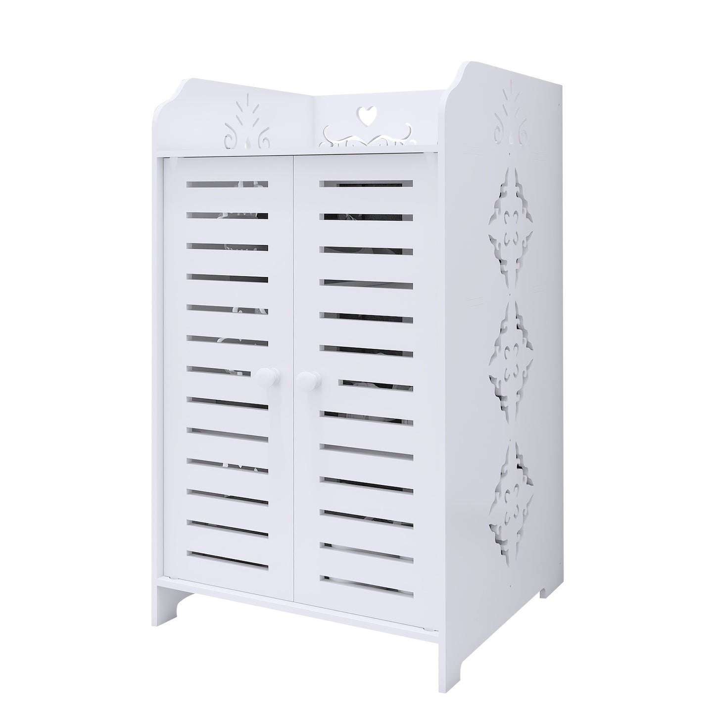 Schoenenkast – Schoenenrek – Schoenopberger – Schoenhouder – Schoenmeubel – 3-laags Voor 6 Paar Schoenen – Stevig Dik PVC – Zitbank Met Opbergruimte 40x35x71 cm - Wit