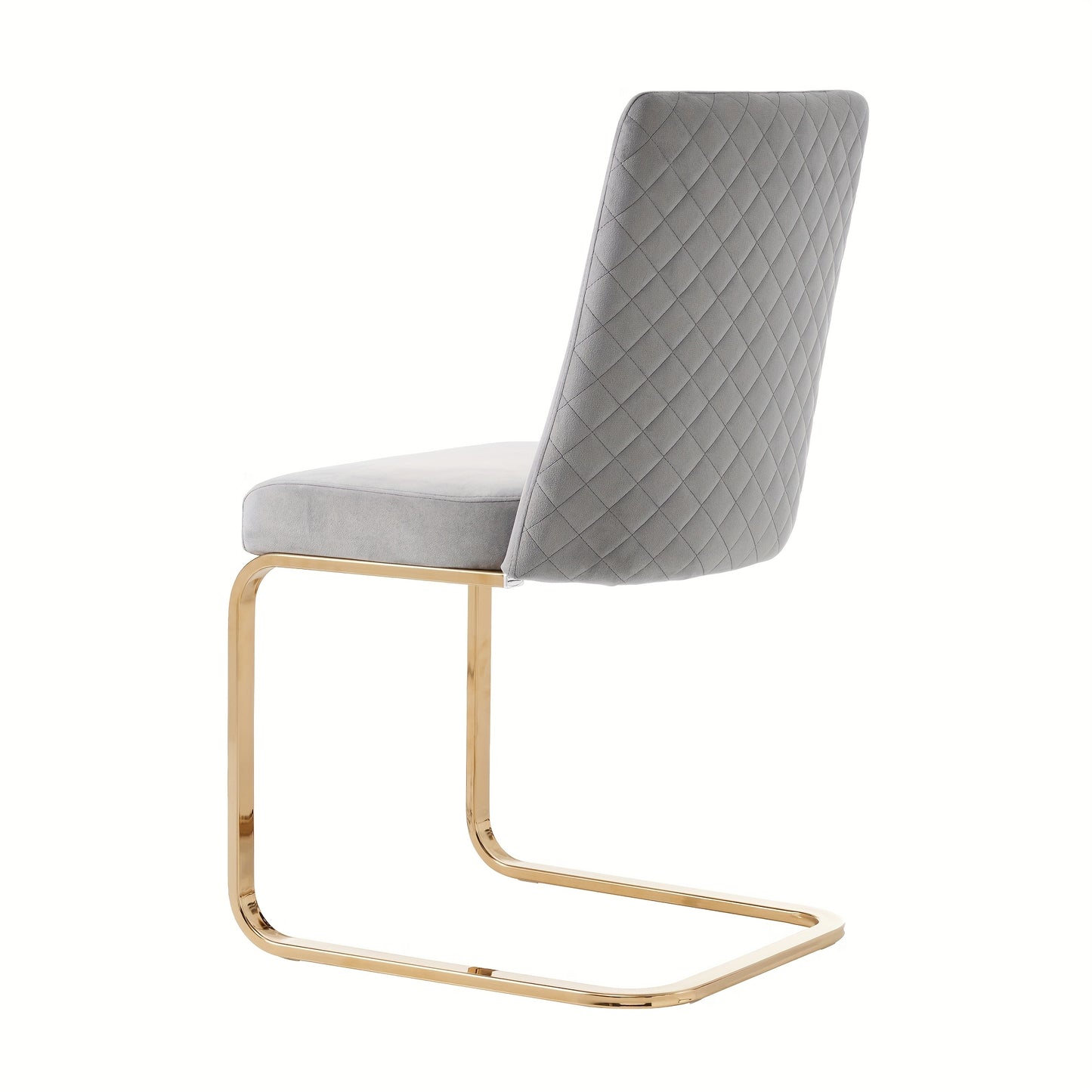 Eetkamerstoelen – Velvet Stoelen – Kuipstoelen – Stoelen – Meubels – Set Van 6 – Diamond Back Design – Gouden Metalen Poten