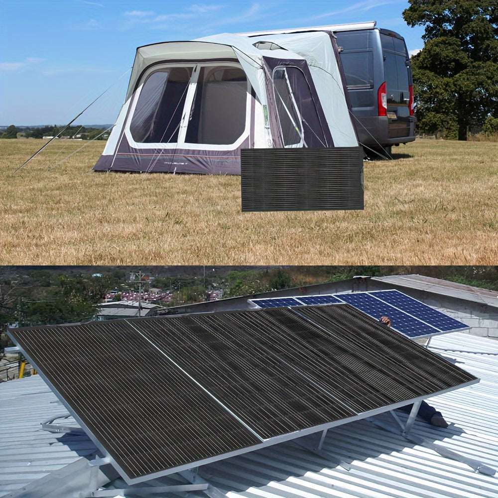 Flexibel Zonnepaneel – Buigzaam Zonnepaneel – Lichtgewicht Zonnepaneel – Monokristallijn Paneel – 220W Vermogen – Weerbestendig – Tot 36V Uitgangsspanning - QUORE
