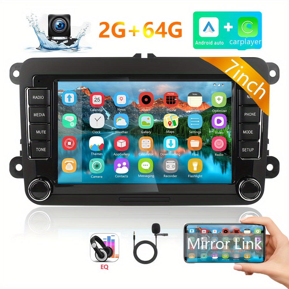 Autoradio – Auto Radio – Car Stereo – Multimedia Speler – GPS Navigatie – Android 13 – 7 Inch TFT Touchscreen
