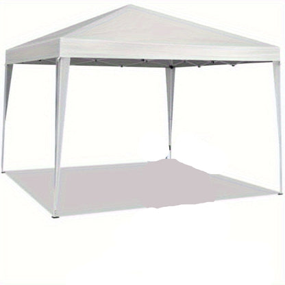 Pop-Up Tuinkap – Vouwtent – Partytent – Overkapping – Zonnetent – 3x3 Meter – Wit Gepoedercoat Staal – Waterafstotend Polyester