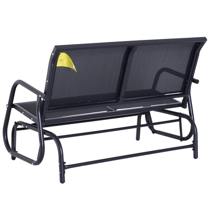 Tuinschommelbank – Tuinbank – Schommelstoel – Tuinmeubel – Loungestoel – Metalen Frame – Ademend Mesh – 2 Personen – Draagvermogen 200 kg