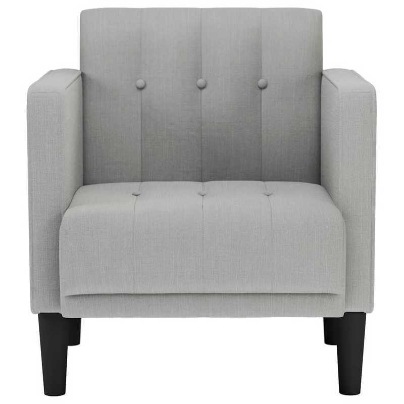 Sessel Mit Armlehnen Wolkengrau 53cm Stoff
