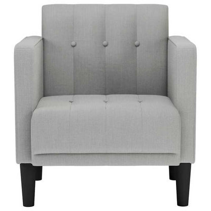 Sessel Mit Armlehnen Wolkengrau 53cm Stoff