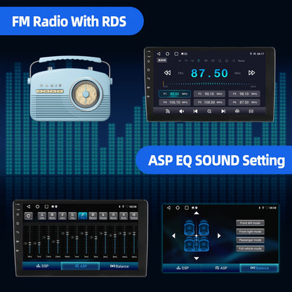 Autoradio BMW E46 2 DIN – Multimedia Speler – Auto Stereo – Navigatiesysteem – Touchscreen Radio – 9 Inch IPS Scherm – Android 15 Systeem – Draadloos CarPlay & Canbus