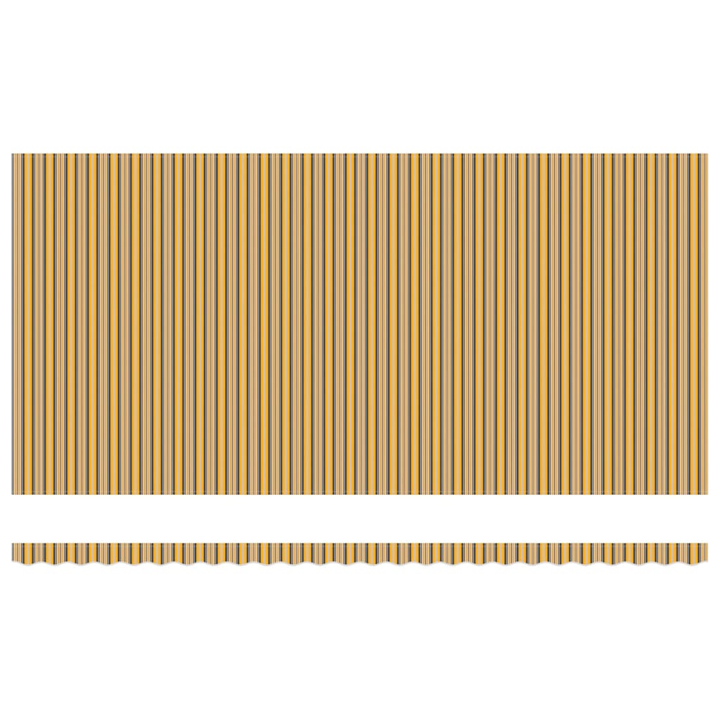 Zonnescherm – Zonwering – Parasol – Uitschuifbaar – Buitendoek – Handmatig Oprolbaar – UV-Bestendig – Waterafstotend – 300x300 cm – Geel-Witte Strepen