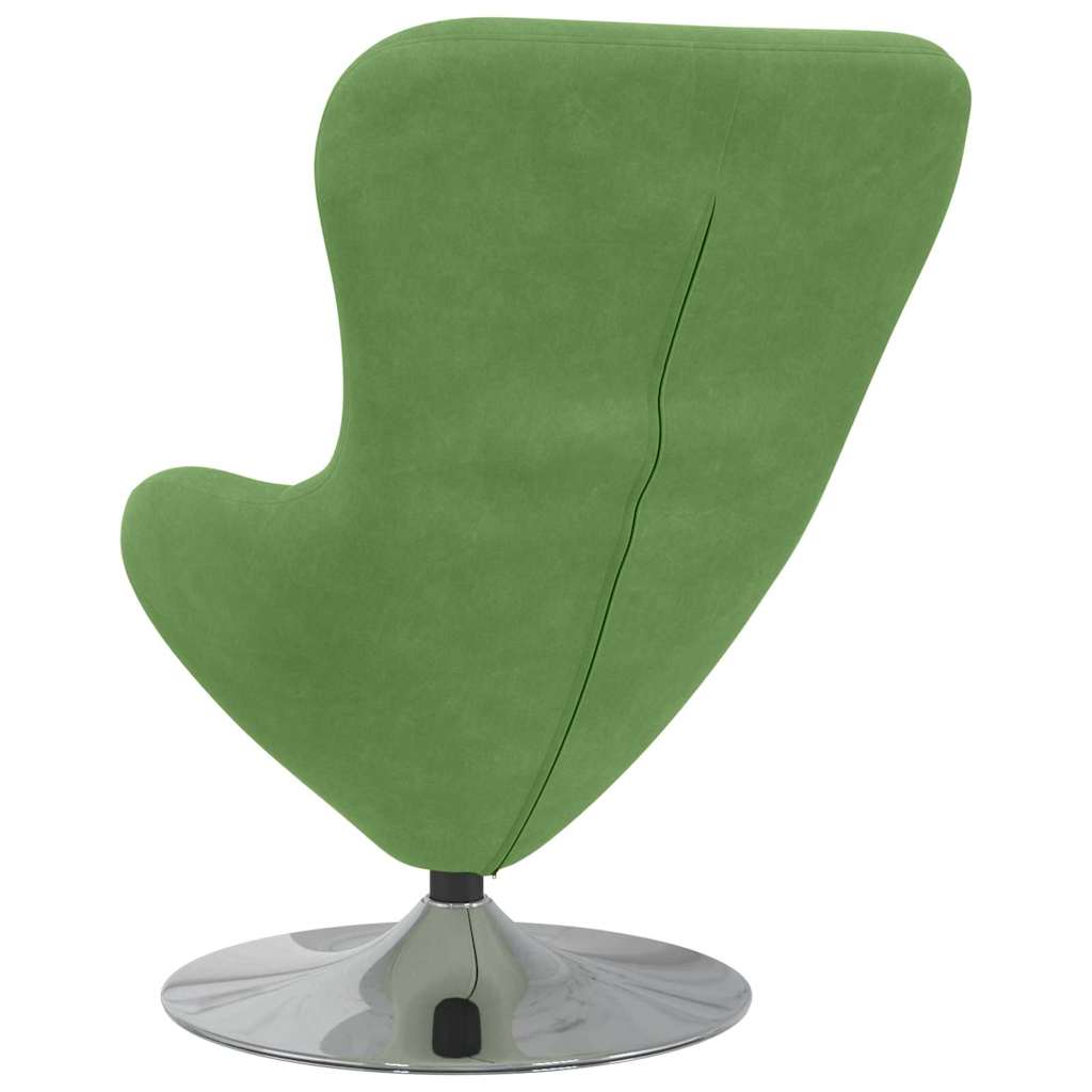 Draaifauteuil Lichtgroen – Fauteuil – Relaxstoel – Loungestoel – Leunstoel – Fluwelen Bekleding – 360 Graden Draaibaar – Compact Formaat