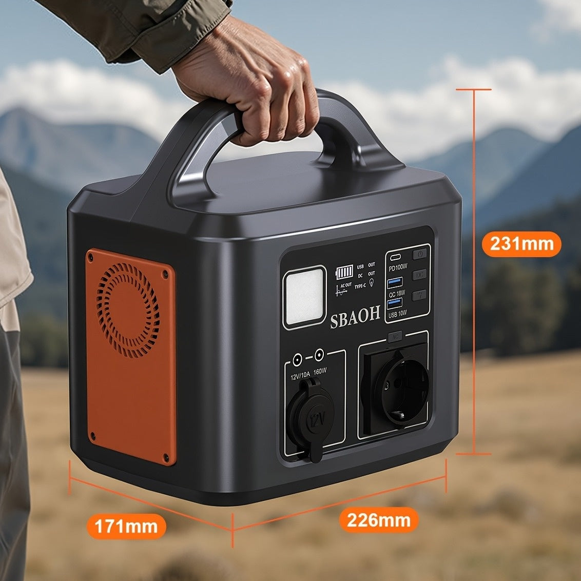 Powerbank – Power Station – Draagbare Accu – Mobiele Oplader – Externe Batterij – 600W Output – 145600mAh Hoogcapaciteit Lithiumbatterij
