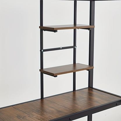 Hoogslaper – Mezzanine Bed – Zolderbed – Halfhoogslaper – Kinderhoogslaper – Metalen Frame – Ingebouwd Bureau – Ruimtebesparend – Modern Design
