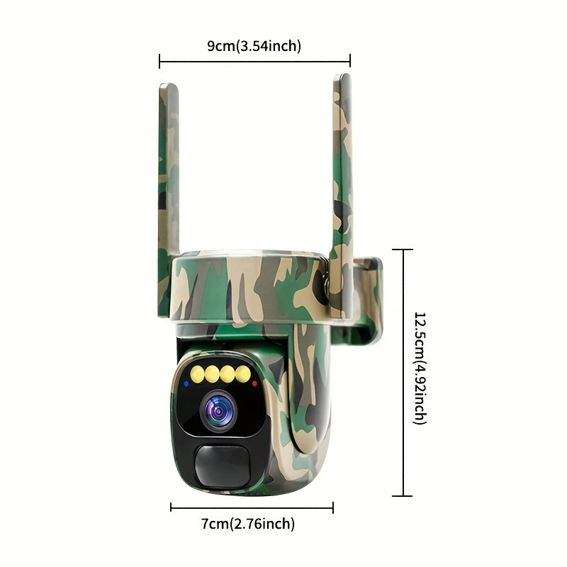 Draadloze Beveiligingscamera – Buitencamera – Bewakingscamera – IP-camera – 4G Beveiligingscamera – 2K HD Resolutie – Solar Opladen met PTZ en Nachtzicht
