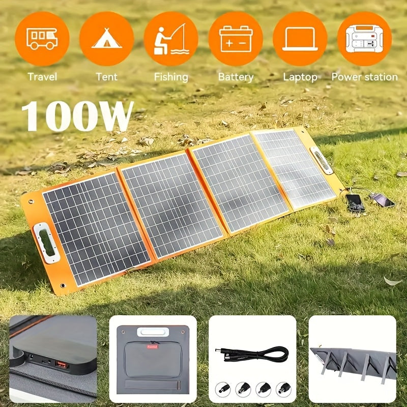 Powerbank – Powerstation – Draagbare Generator – Zonne-accu – Noodstroom – 151Wh Lithiumbatterij – 100W Opvouwbaar Zonnepaneel