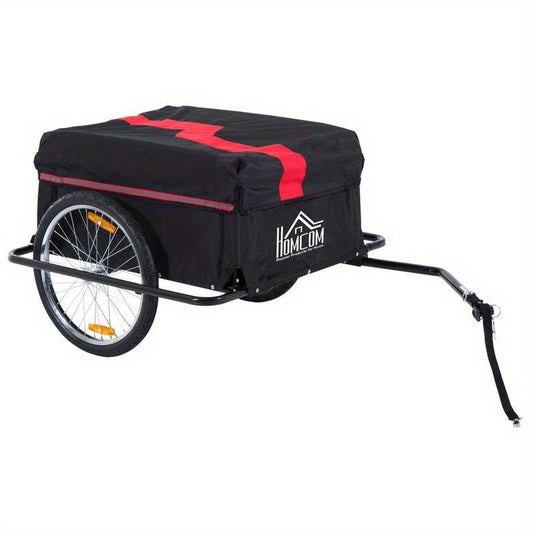 Vouwbare Fietskar – Fietsaanhanger – Transportkar – Bagagekar – Handkar – Draagvermogen 40 kg – Afmetingen 140x88x60 cm