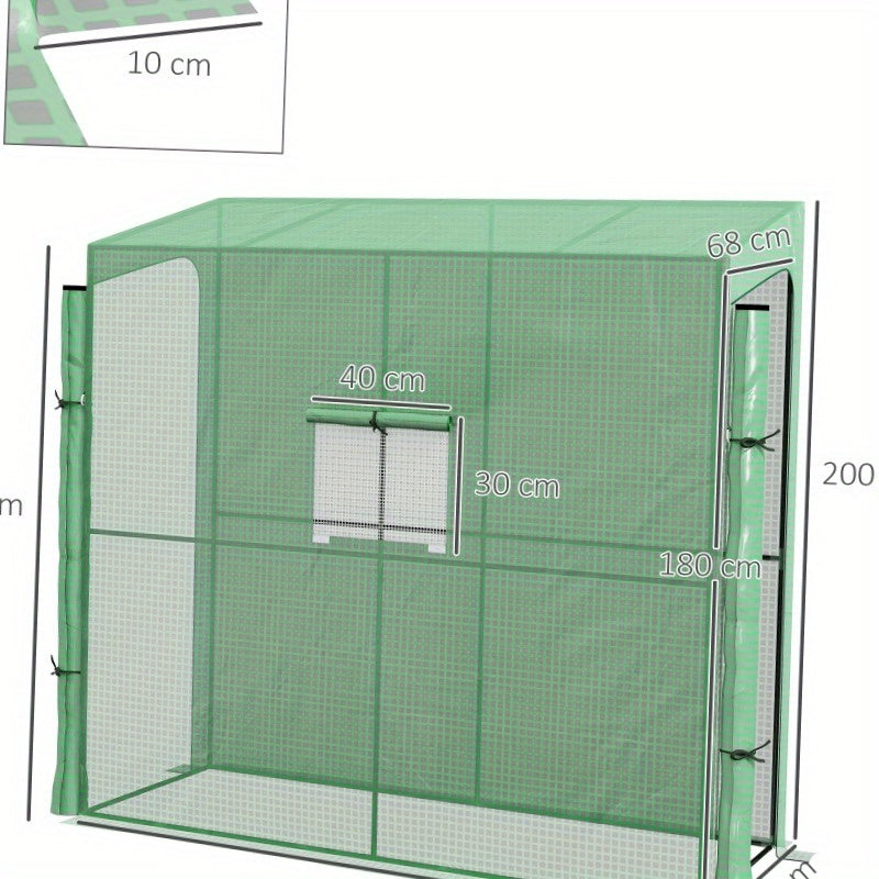 Kas Groen – Kweektent – Serre – Plantkast – Mini Kas – Windbestendig – UV-Beschermd PE-Materiaal