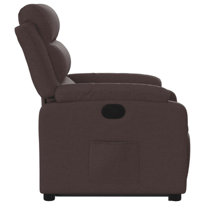 Staandmassagestoel – Staande Massagestoel – Verstelbare Relaxstoel – Massagestoel – Staande Stoel – Liftfunctie Voor Gemakkelijk Opstaan – Comfortabele Bekleding Donkerbruin
