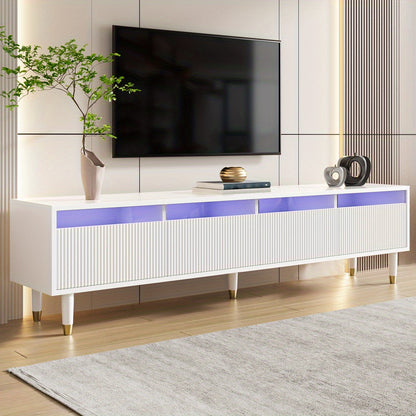 Television Stand | Contemporary TV Stand | 178 Cm Long | Sleek Design | Additional Storage Options | 4 Compartments | Perfect for The Lounge - Sturdy, Elegant, And Adaptable - QUORE