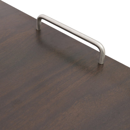 Manicure Tafel – Nageltafel – Nagelstudio Meubel – Schoonheidstafel – Bureau – Inklapbaar & Mobiel – Stille Lades & Stevig MDF Donkerbruin