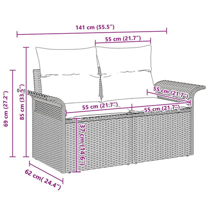 Vidaxl Garden Set Outdoor Garden Sofa Modular Outdoor Sofa