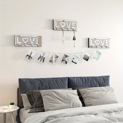 Kapstok – Wandkapstok – Wandhouder – Organizer – Ophangrek – Handgemaakt – 4 Stevige Haken – Spiegelafwerking met Glitteraccent