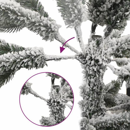 Kunstkerstboom – Nepboom – Kerstboom – Kunsttakken – Flockboom – 180 cm – Inclusief Standaard – Onderhoudsvrij