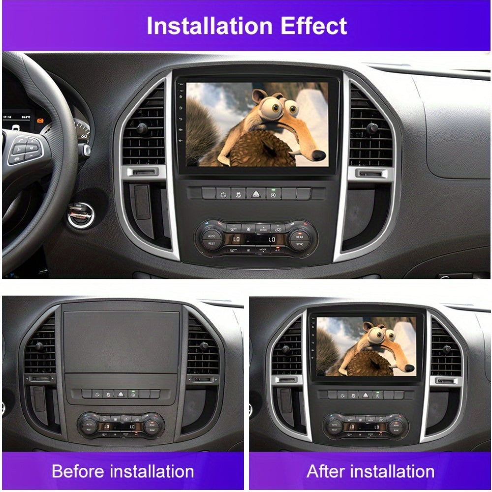 Autonavigatie – Autoradio – Navigatiesysteem – Carplay – Android Auto – 10,1 Inch Touchscreen – Draadloos Carplay & Android Auto