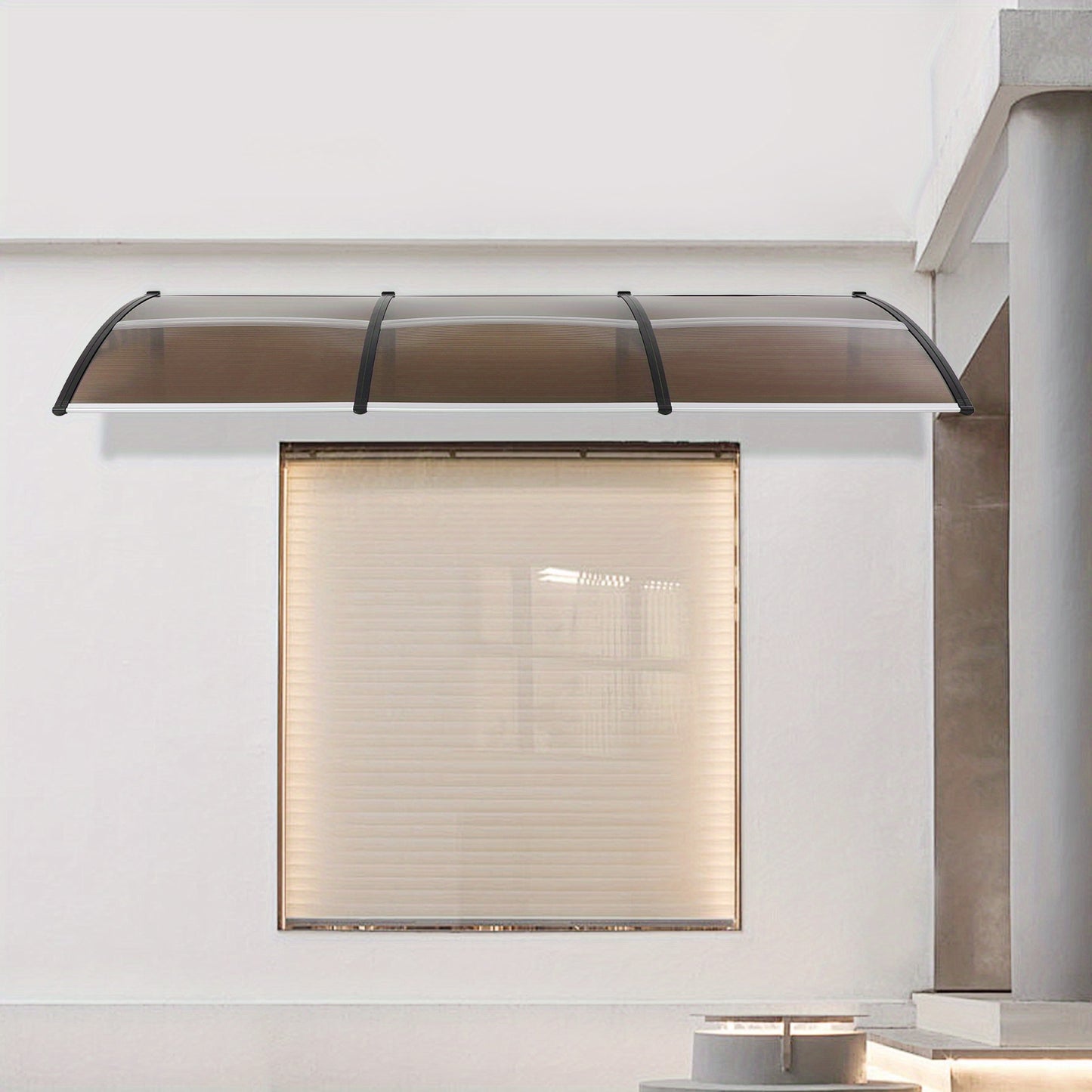 Zonnescherm – Buitenluifel – Raamluifel – Deurluifel – Terrasoverkapping – Weerbestendig Aluminium – 90x300 cm