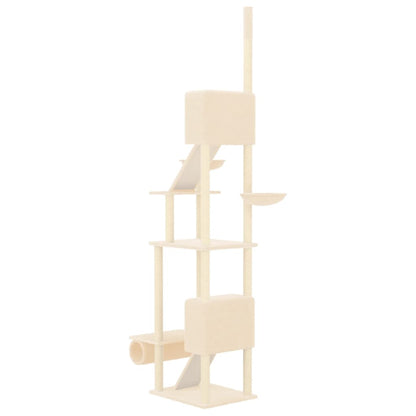 Kattentoren – Krabpaal – Kattenmeubel – Kattenhuis – Speelboom – Verstelbare Hoogte – Zacht Pluche – Natuurlijke Sisal
