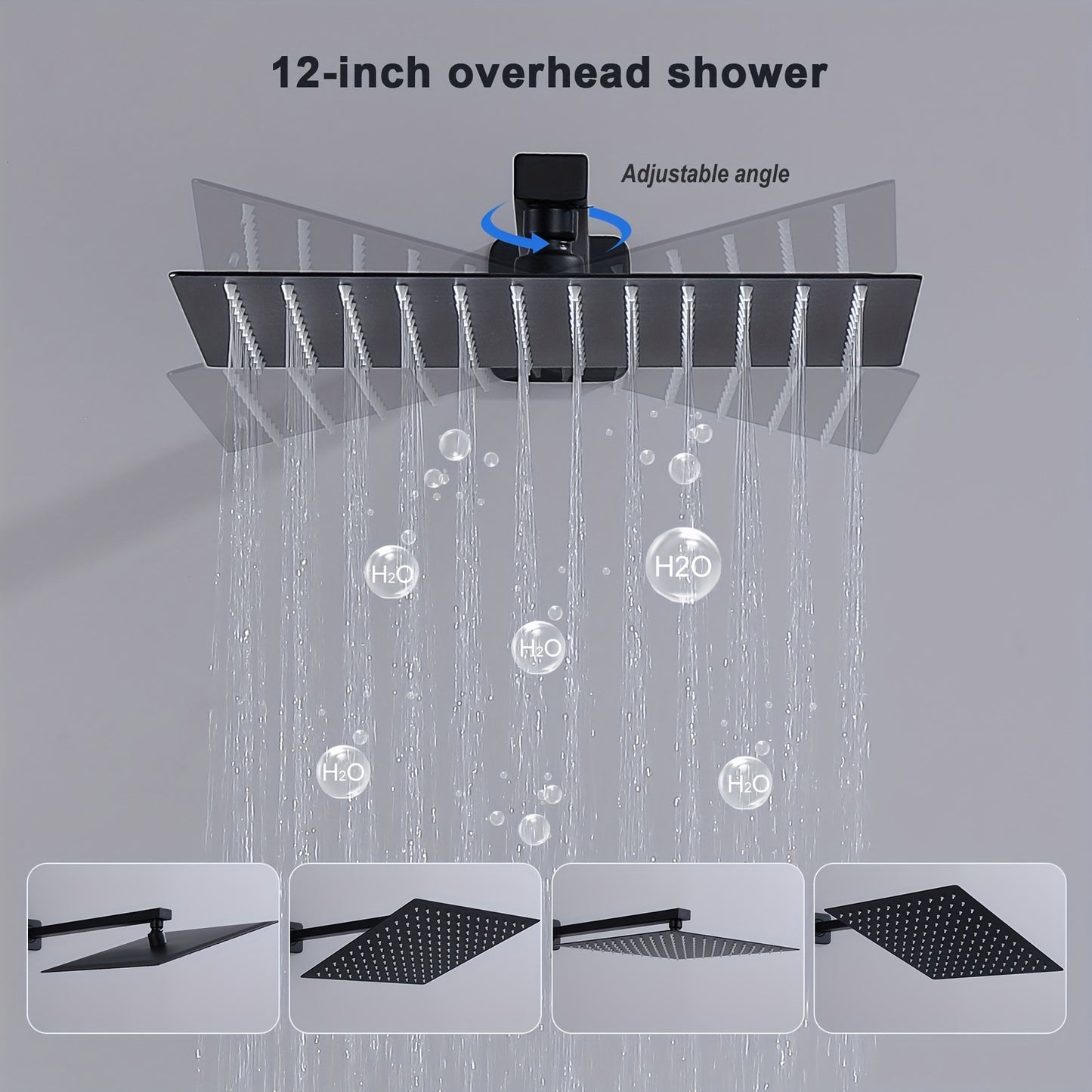 Inbouwdouche – Douchekraan – Regendouche – Handdouche – Badsysteem – Hoogwaardig Koper – Strak Design