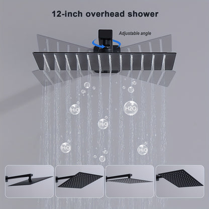 Inbouwdouche – Douchekraan – Regendouche – Handdouche – Badsysteem – Hoogwaardig Koper – Strak Design