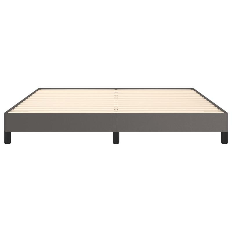Modern Bed Frame - Heavy-Duty Platform Bed with Removable Headboard, Easy Assembly, Sturdy Wooden Construction, Space-Saving Design for Small Rooms - Ideal for Apartments, Dorms, Studios - Neutral Gray Bedroom Furniture, Dorm