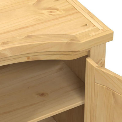 Kledingkast – Garderobekast – Linnenkast – Kledingopberger – Dressoirkast – Massief Dennenhout – Vrijstaand Ontwerp – 101x52x170 cm – Met Deuren, Lades en Haken – Duurzaam Bruin
